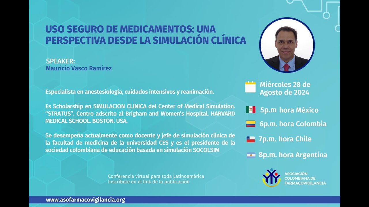 #Webinar: Uso seguro de medicamentos: Una perspectiva desde la simulación clínica