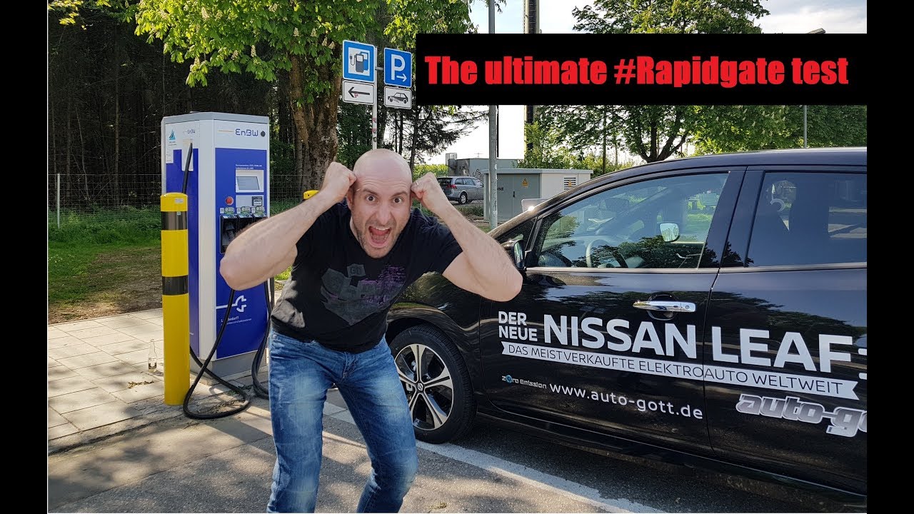 Nissan Leaf 2018 #Rapidgate #Munich - Rapidcharging test
