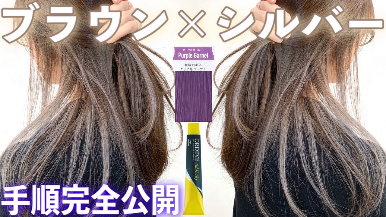 【紫が最強説】パープルガーネットだけで染める！インナーカラーハイライトに◎ ヘアカラー/アッシュ/シルバー【美容室メロウ】