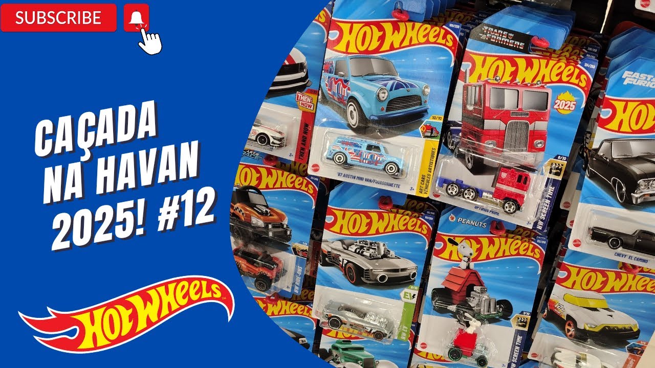 CA&Ccedil;ADA NA HAVAN, G&Ocirc;NDOLA CHEIA DE CARRINHOS HOT WHEELS RAROS. TEM&Aacute;TICOS DA COLE&Ccedil;&Atilde;O DE 2025! #12