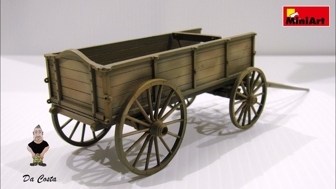 Tutorial - Paint Work on Miniart European Cart 1:35