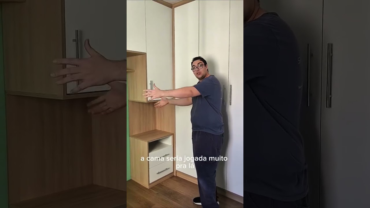 Quarto planejado completo mostrado em detalhes