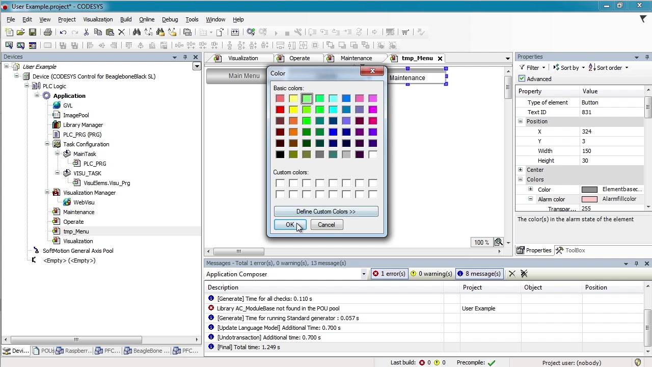 Codesys 3.5 WebVisu & User Access Tutorial