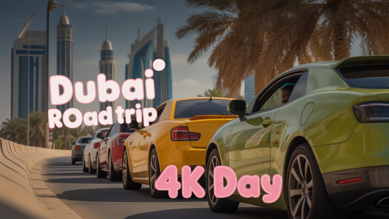 [4K] Dubai Road Trip Satwa Dubai to JBR AI AE