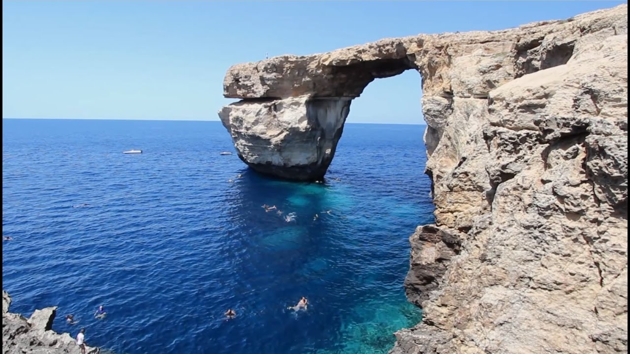 Blue Hole Dive Gozo with Azure Window intact