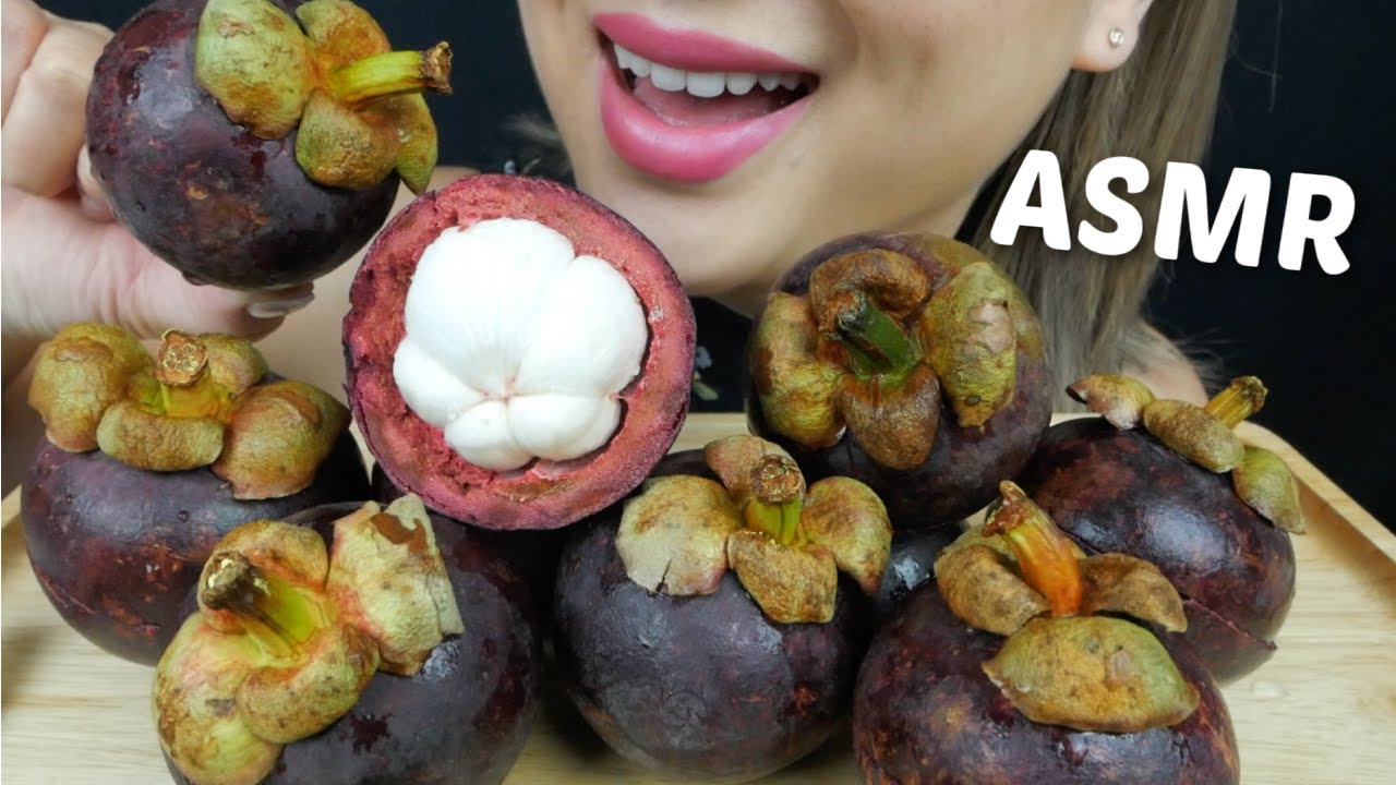 MANGOSTEEN *The Queen of fruits* NO Talking Juicy Eating Sounds | N.E Let's Eat