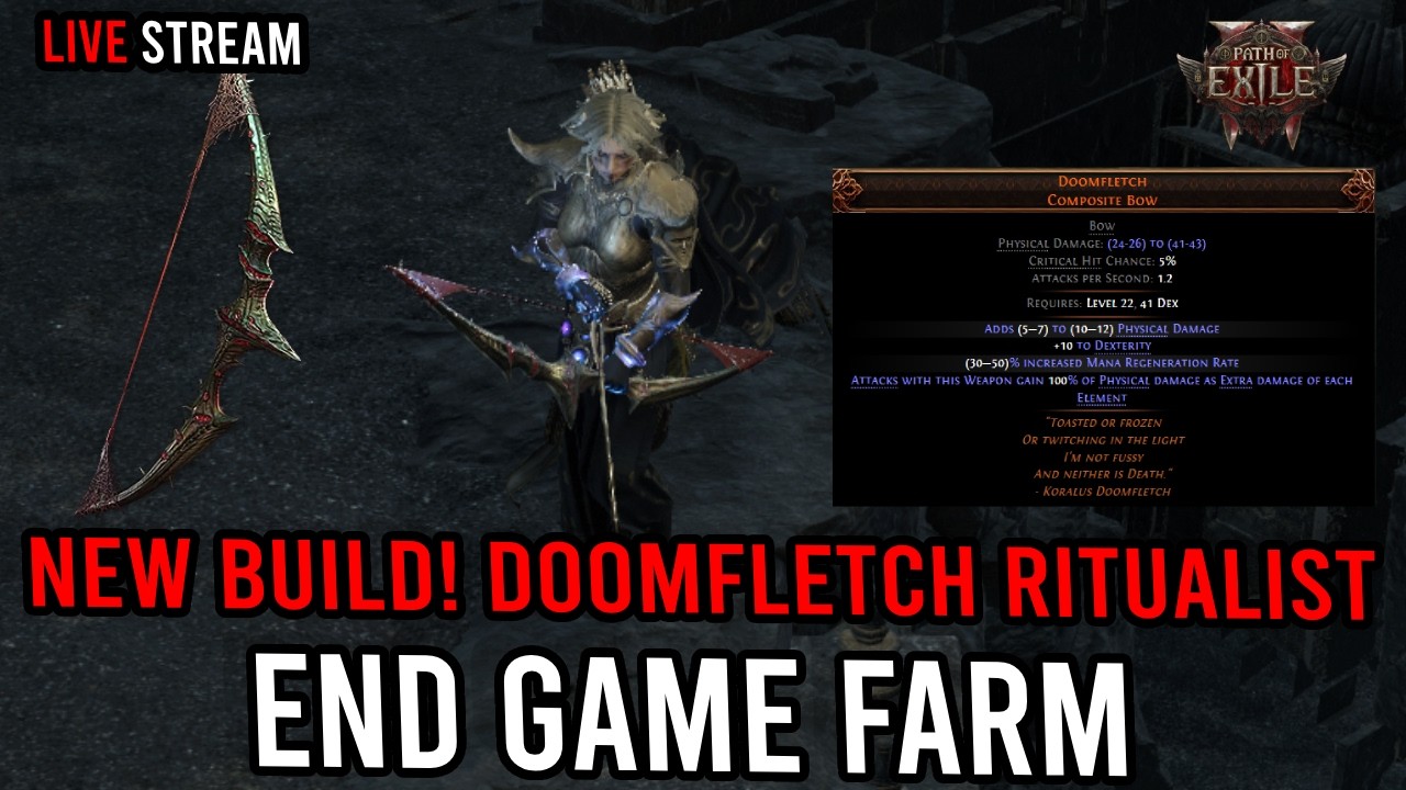 New Build!!! Doomfletch Ritualist is AWESOME- Live Stream