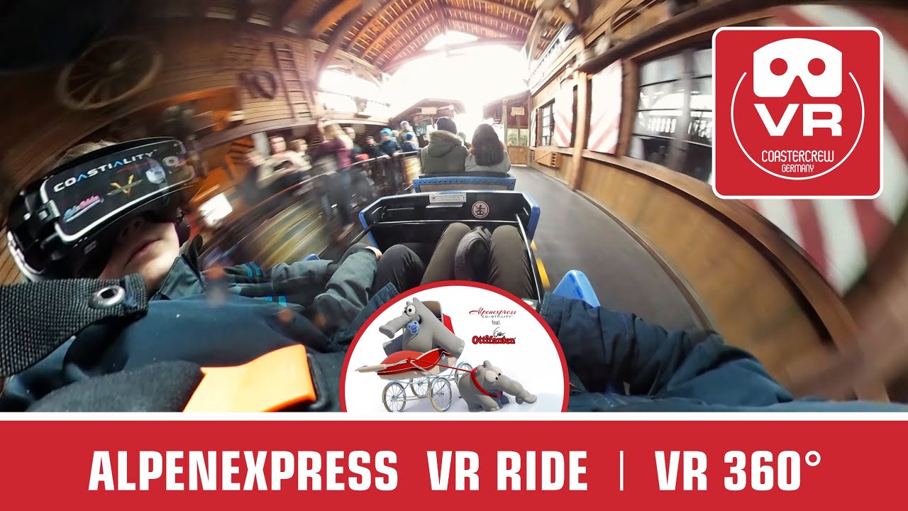 360° VR Roller Coaster | Ottos Ottifanten | Europa Park Alpenexpress Enzian VR360 Coastiality