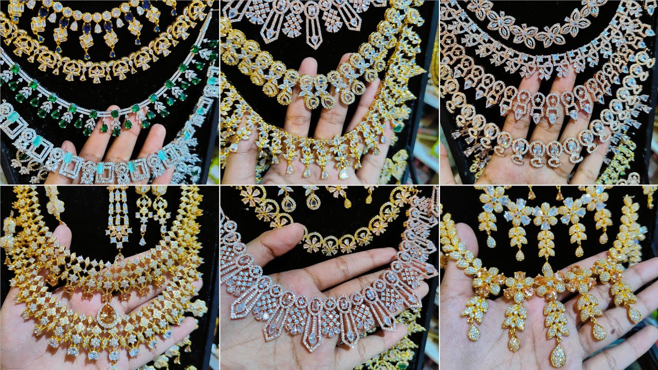 New designer, exclusive diamond cut necklace collection at gausia market #jewellery #necklace