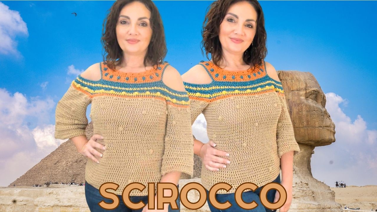 Il segreto dello sprone che cambia forma: Maglia Scirocco all'uncinetto 🌬️