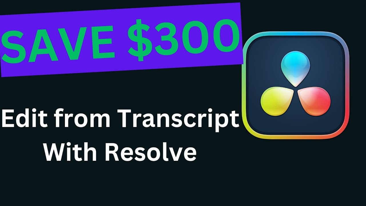 DaVinci Resolve Free Transcript Editing. Without Resolve Studio!