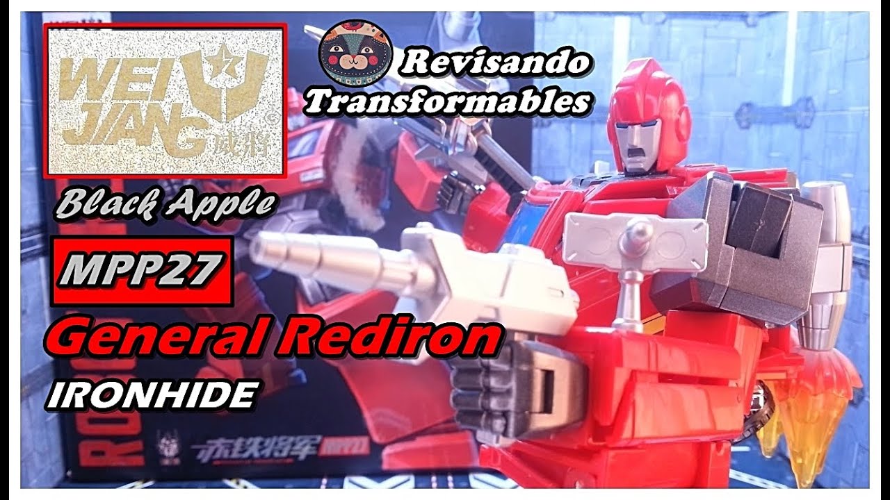 Wei Jiang MPP27 General REDIRON Black Apple KO Oversized Masterpiece Ironhide