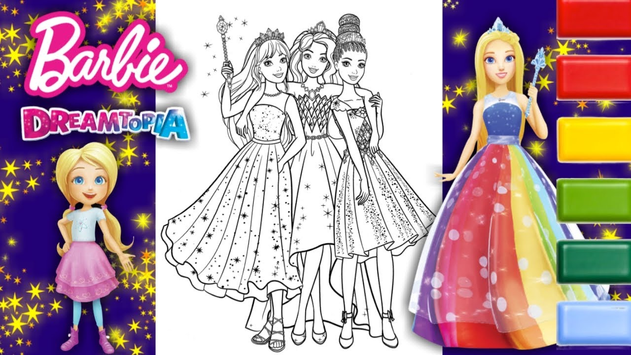 Barbie Coloring Video #107 |  Dreamtopia Coloring Page
