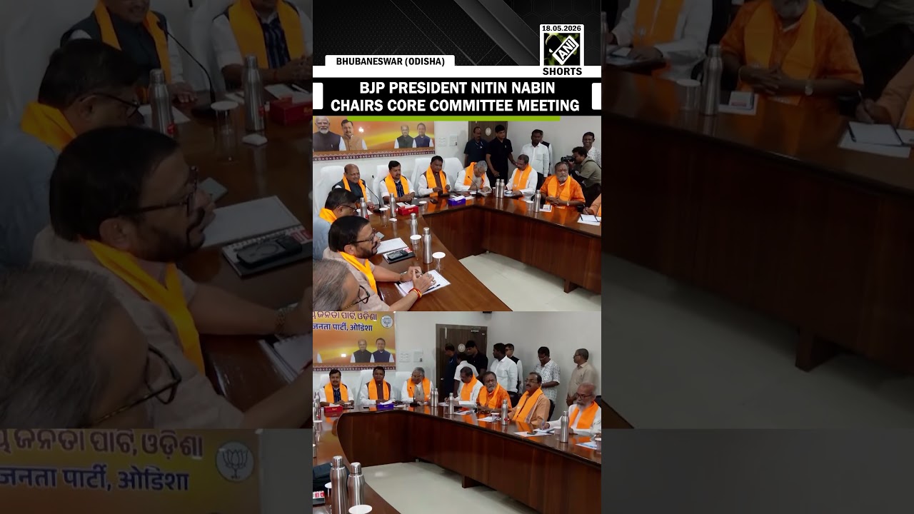 BJP National President Nitin Nabin chairs core committee meeting at BJP HQ in Bhubaneswar