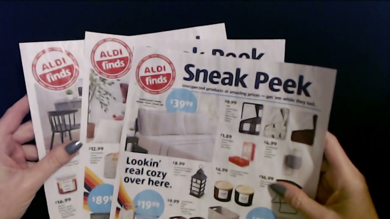 ASMR Aldi Sales Circulars Show & Tell 10-18-2022 (Soft Spoken)