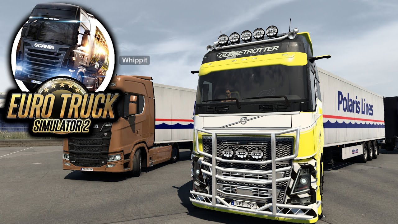 KONVOJ MED WHIPPIT | EURO TRUCK SIMULATOR 2