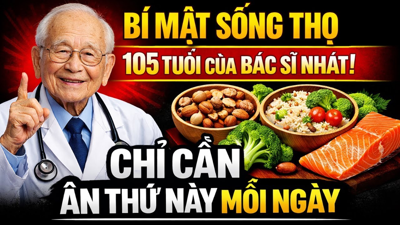 Bí Mật Sống Thọ 105 Tuổi Của Bác Sĩ Nhật: Chỉ Cần Ăn Thứ Này Mỗi Ngày