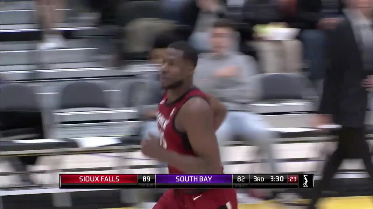 Tony Mitchell slams home the alley-oop