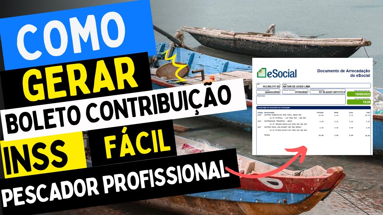 COMO EMITIR GPS BOLETO DE CONTRIBUIÇÃO DO PESCADOR ARTESANAL