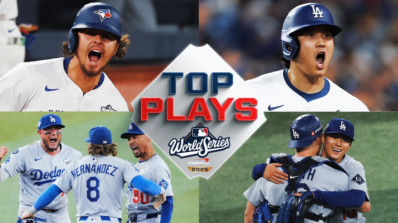 Top 10 Plays of the 2025 World Series! (Dodgers vs. Blue Jays - 7 game CLASSIC)