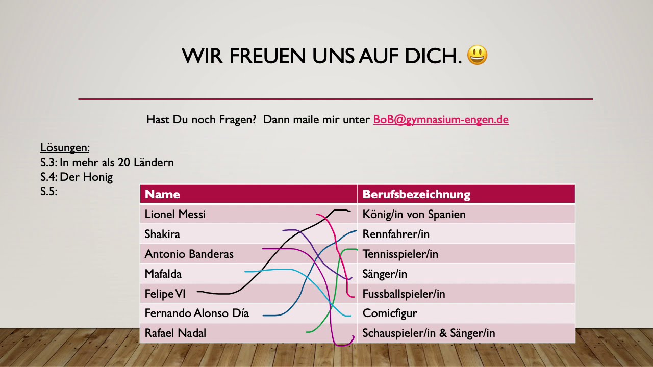 Das Fach Spanisch am Gymnasium Engen