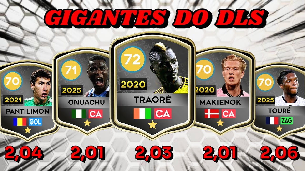 DLS 25 | OS JOGADORES MAIS ALTOS DO DREAM LEAGUE SOCCER 😱✅ ( ATUALIZADO ) ❤️❤️