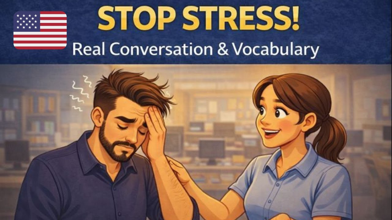 Burnout Alert! Talking About Stress at Work | English Conversation Practice