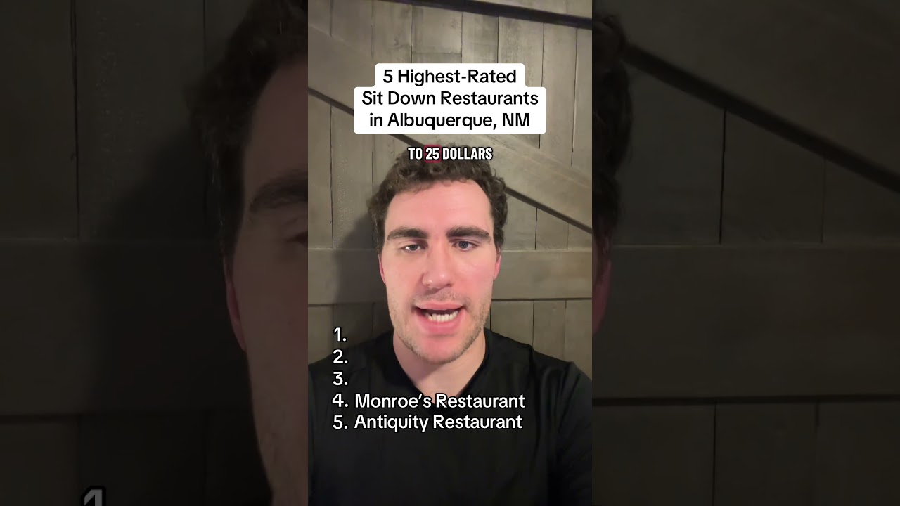 Restaurant Ranking - 5 Highest-Rated Sit Down Restaurants in Albuquerque, NM#albuquerque #newmexico