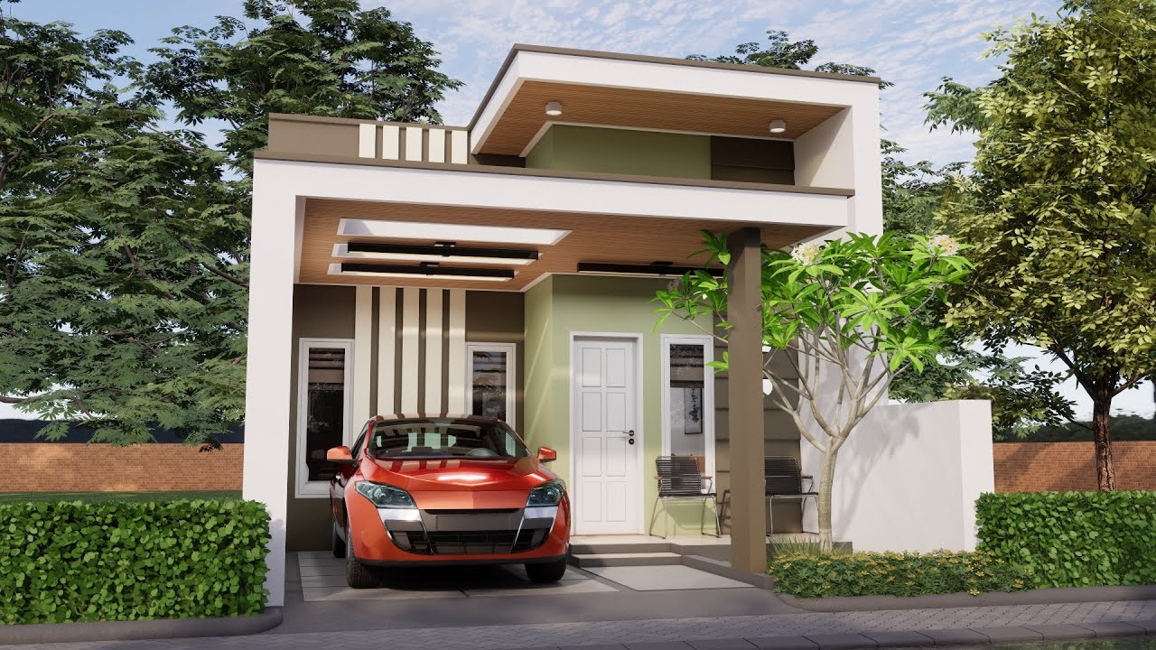 Small Modern House Design 6x12 Meters With 2 Bedrooms By Design Plans