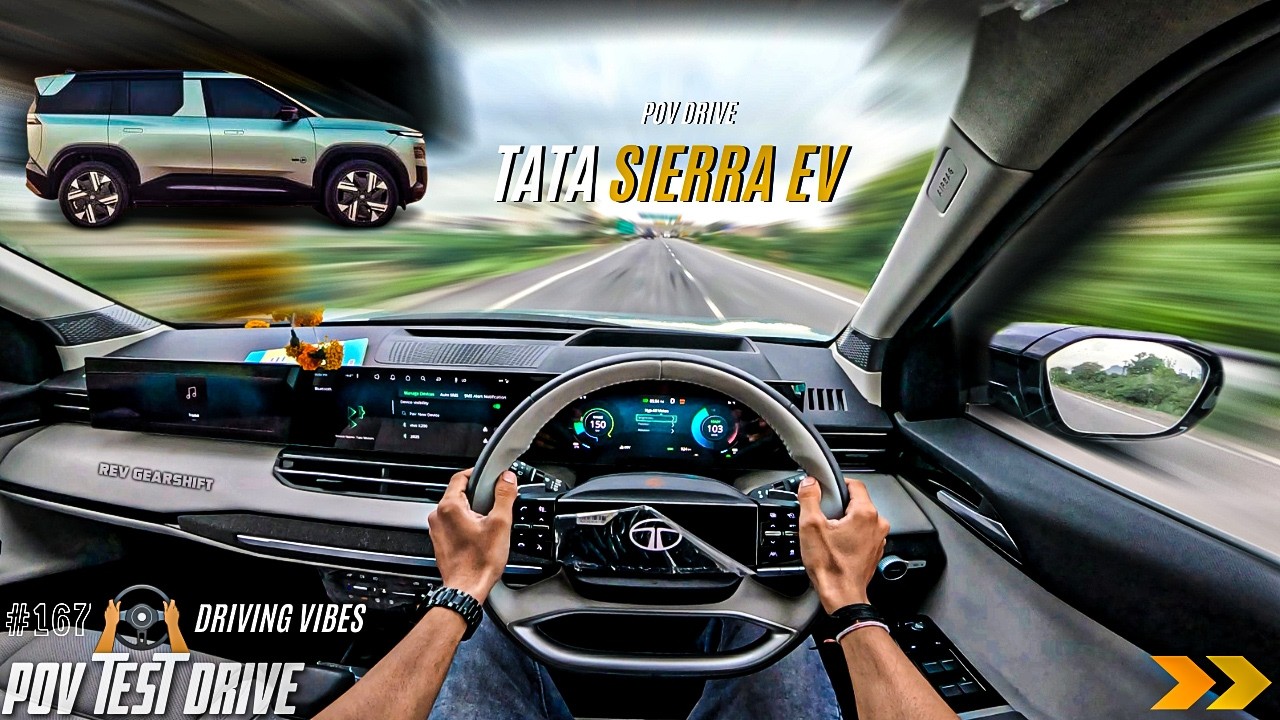2026 TATA SIERRA EV EMPOWERED | 75 kWh | POV Drive #167 | TATA SIERRA | 4K | #tatasierraev