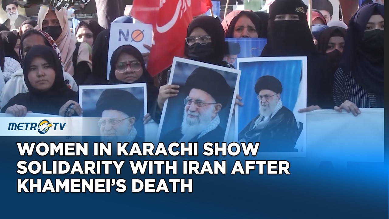 Karachi Women Protest Against US-Israeli Attack on Iran