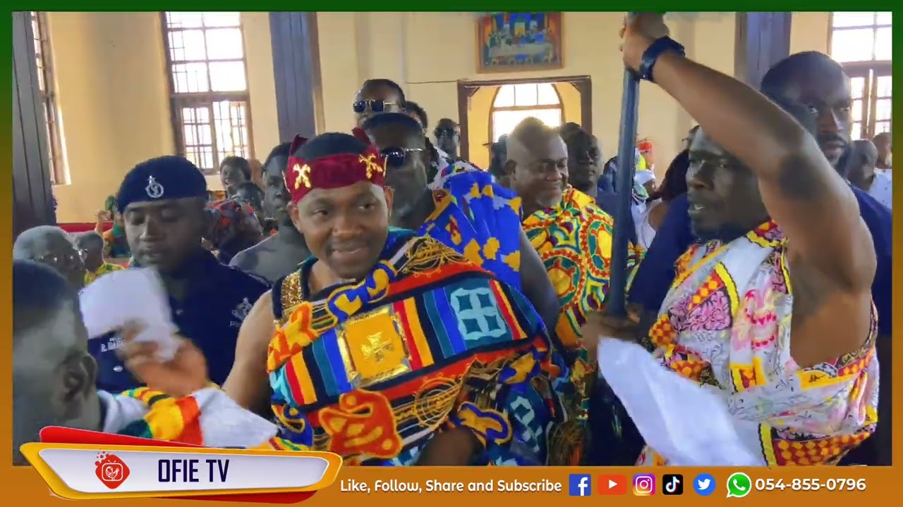 Okuapehene sings praises at Christ Presby Church to climax the 2024 Odwira Festival