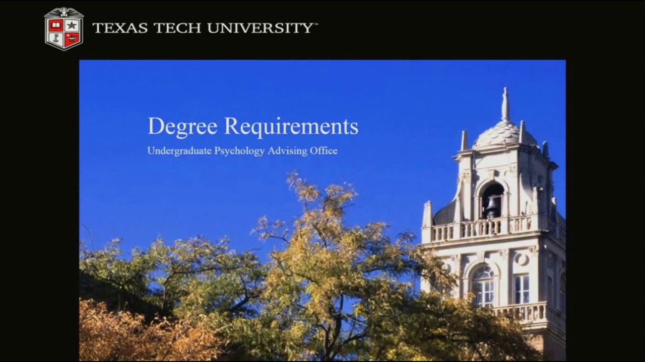 Degree Requirements
