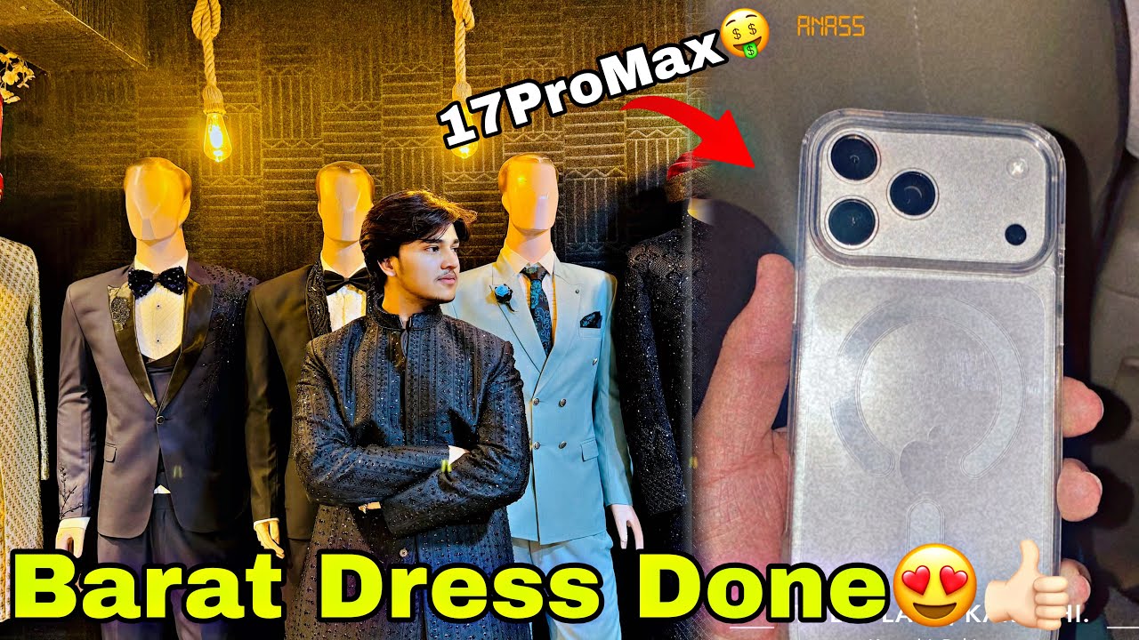 Barat ka dress final hogya😍🛍️|Shadi series🥁🕺🏻
