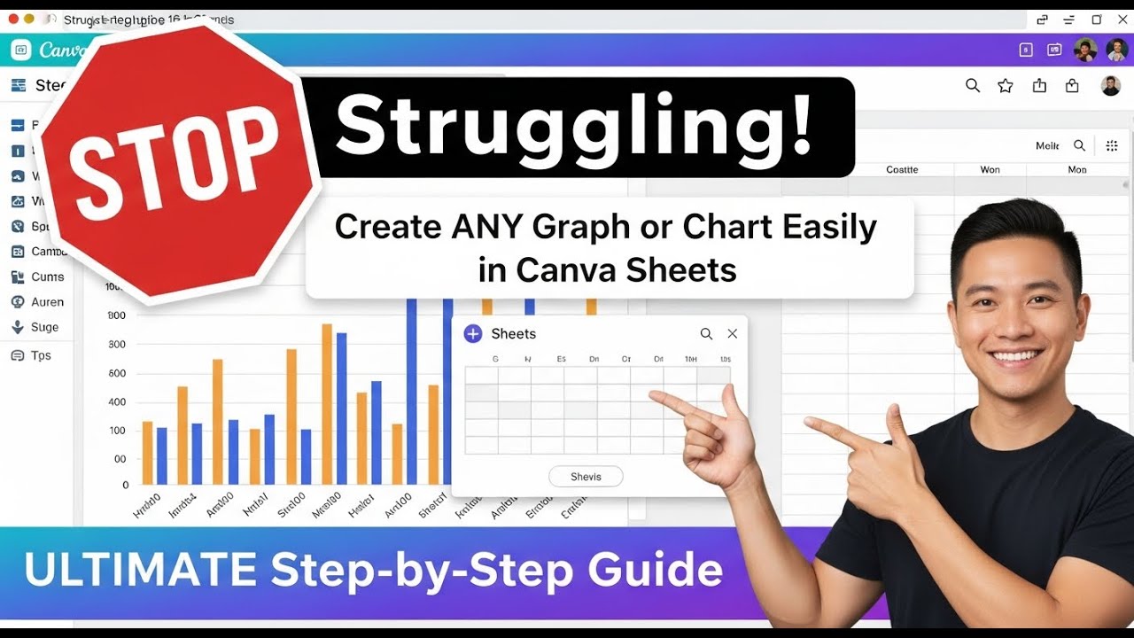 STOP Struggling! Create ANY Graph or Chart Easily in Canva Sheets (ULTIMATE Step-by-Step Guide)