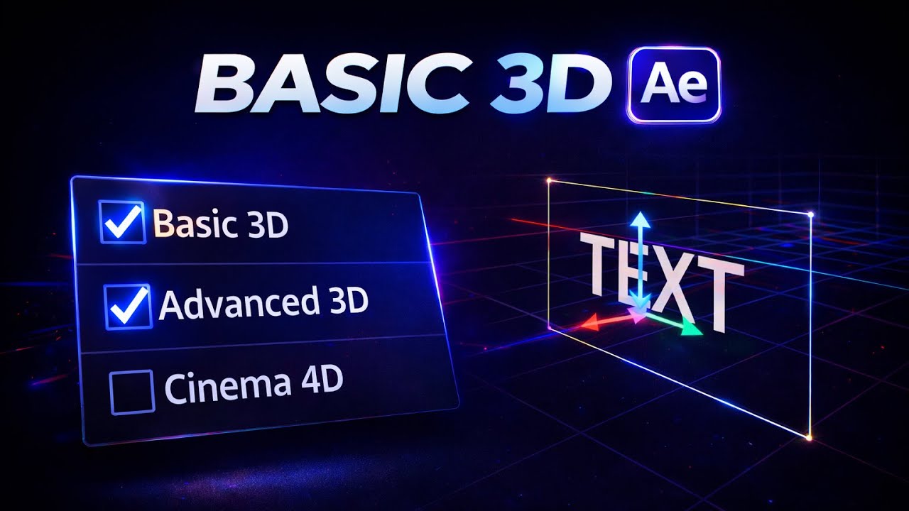 After Effects 3D Basics – Everything About Views, Navigation & Options