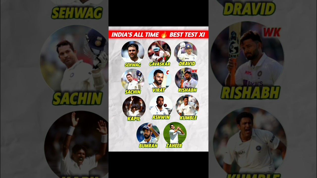 India's All Time Test XI 🥶