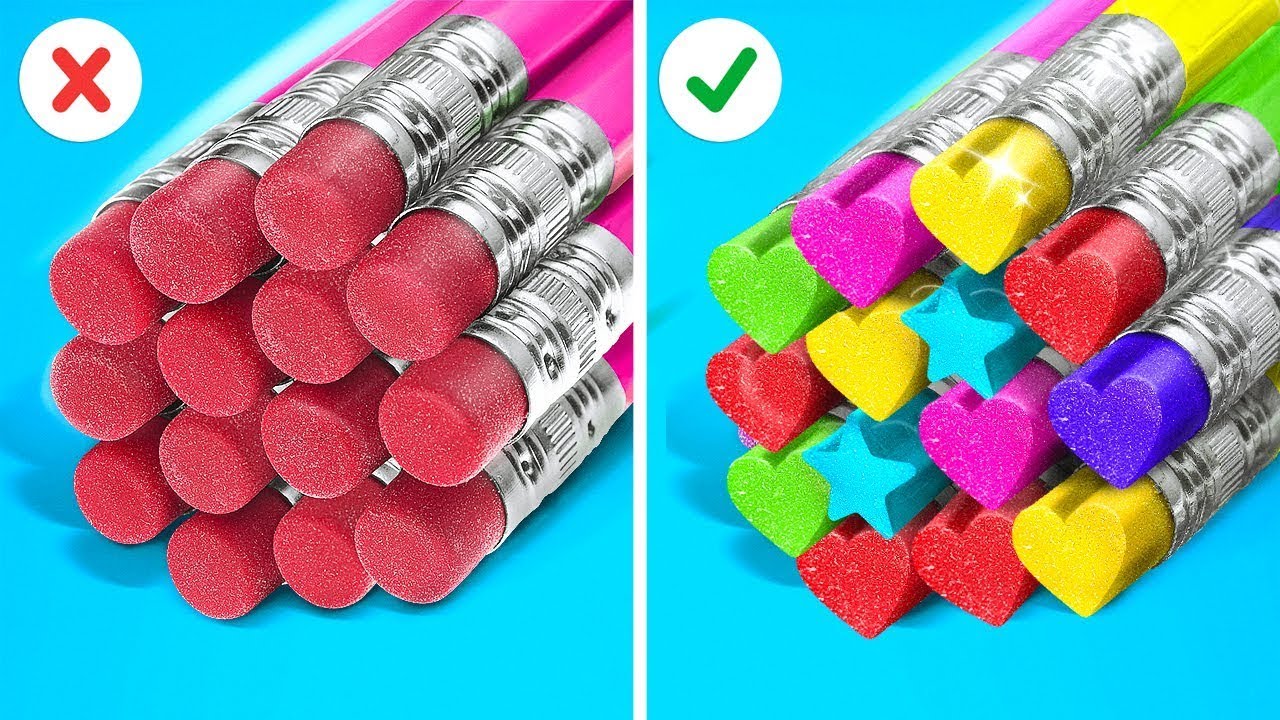 TRUCOS ESCOLARES GENIALES DE TIKTOK || &iexcl;Regreso a clases! Manualidades e ideas escolares por 123 GO!