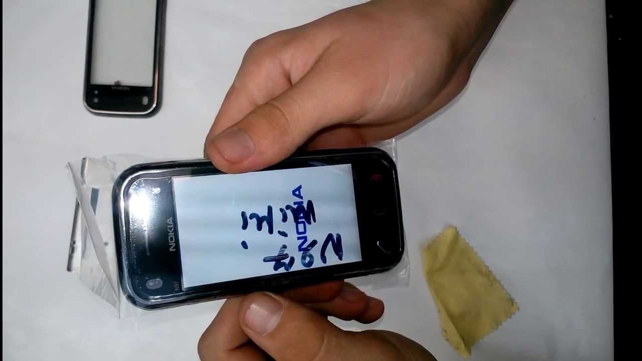22. Разбор Nokia N97 mini, как поменять тачскрин?