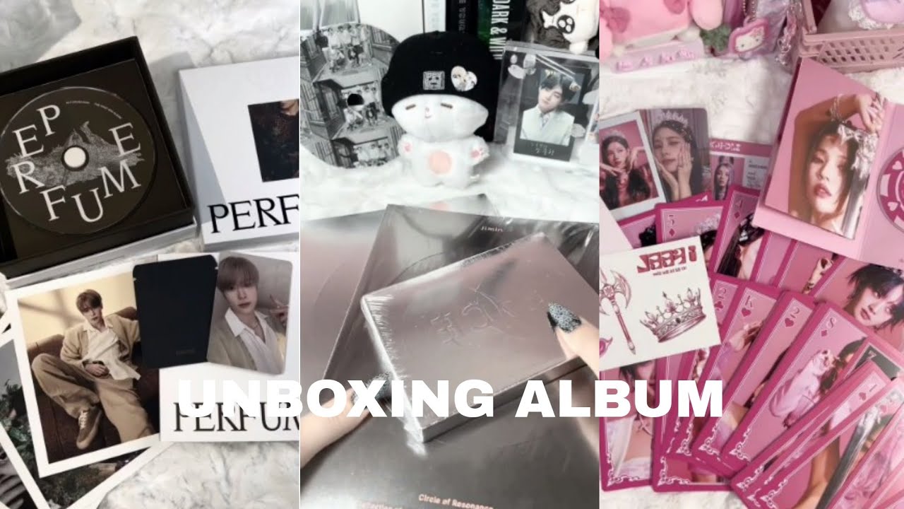 ㅤㅤunboxing album kpop݂ 𓂃݊ tiktok compilation 💭🎱