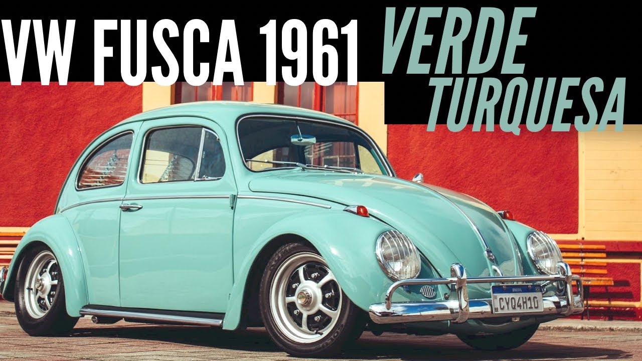 VW FUSCA 1961 VERDE TURQUESA - SO SOBROU A CARROCERIA