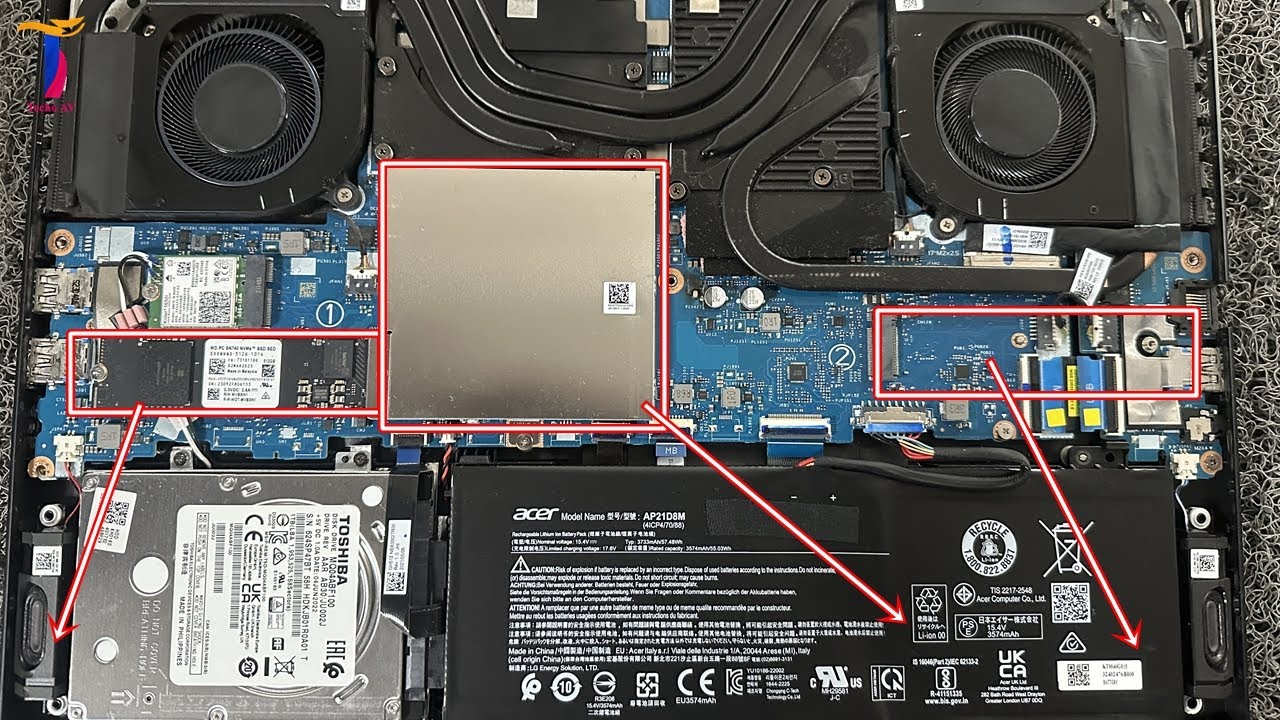 Acer Nitro 5 AN515-58 Memory and SSD Upgrade Options