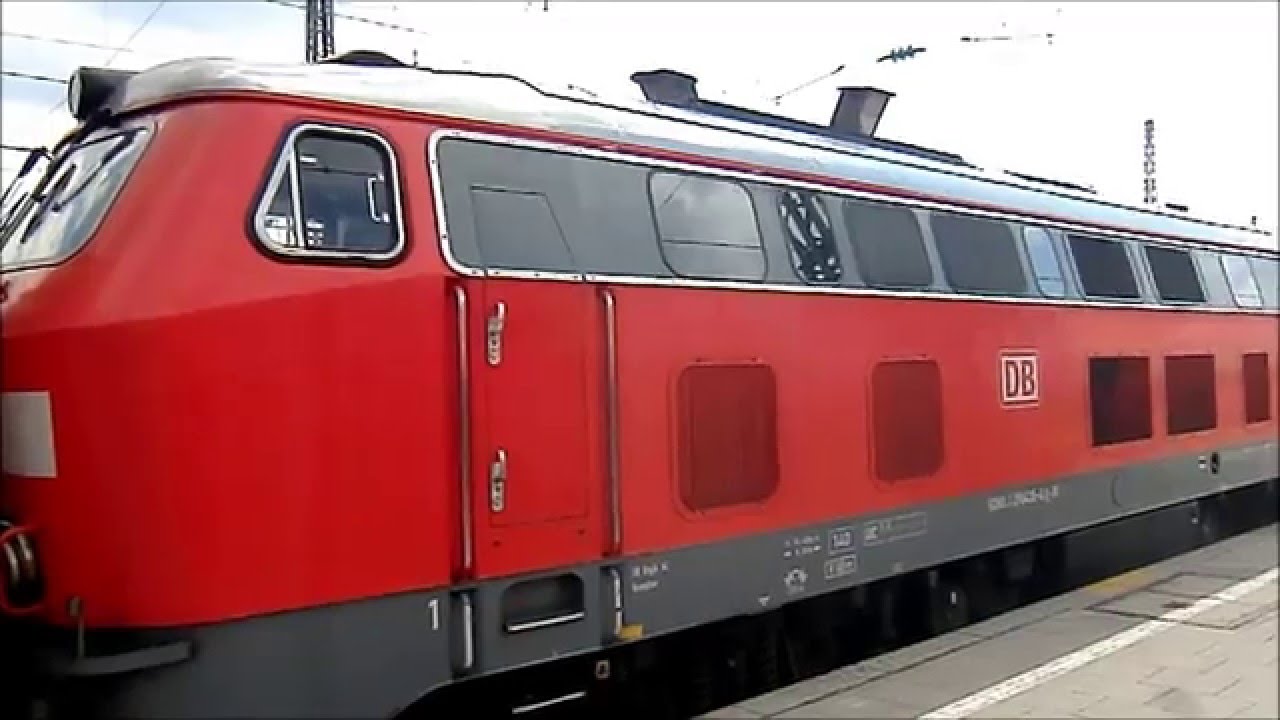 218 435 (16 V 4000 R40): Motorstart und Ausfahrt mit Abgas-V!