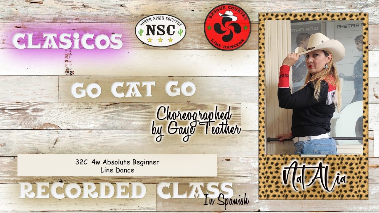 * Go cat go *  clase en castellano - country line dance