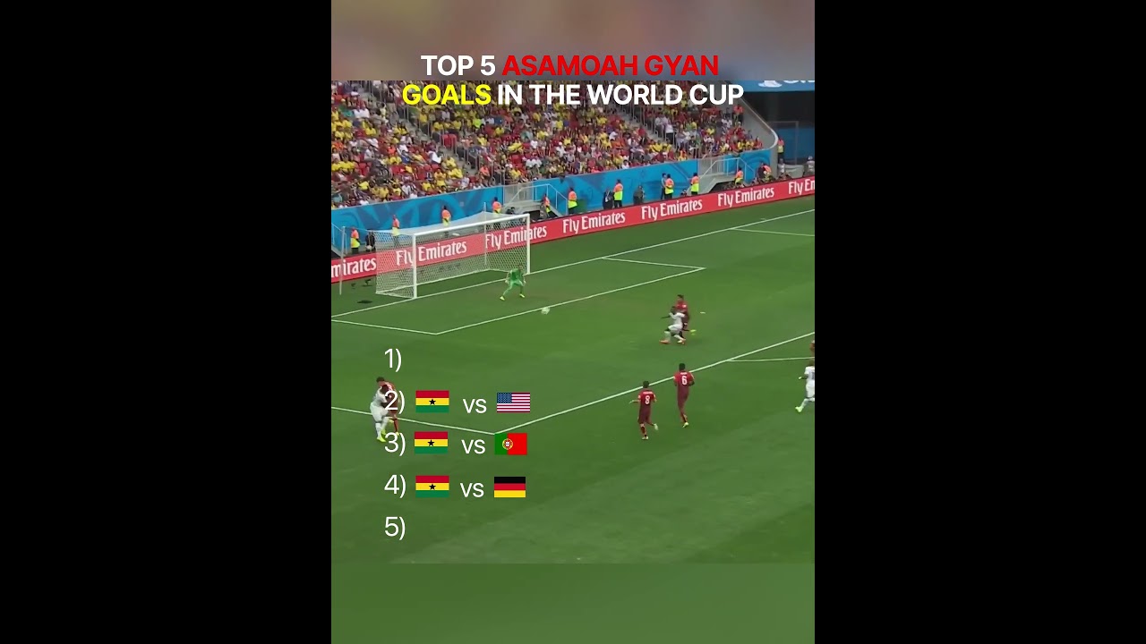 🔥 TOP 5 ASAMOAH GYAN WORLD CUP GOALS 🇬🇭