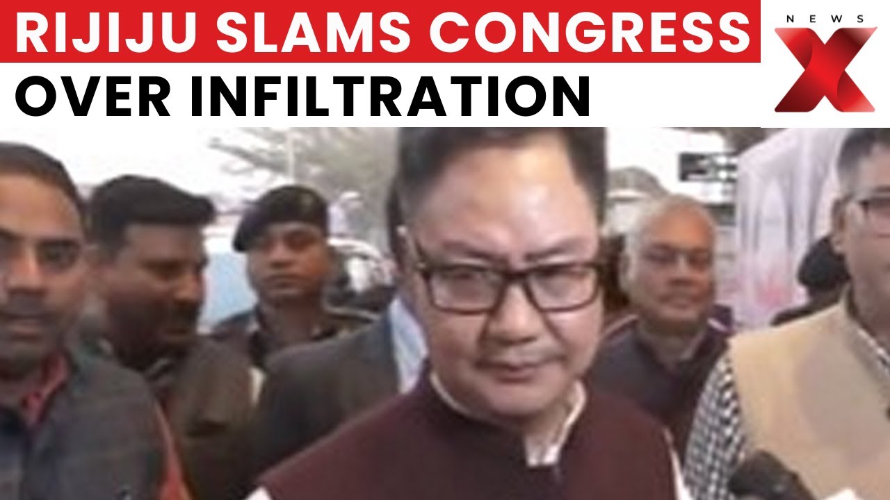 Rijiju Defends BJP Over Illegal Infiltration, Slams Congress on Border Security | NewsX