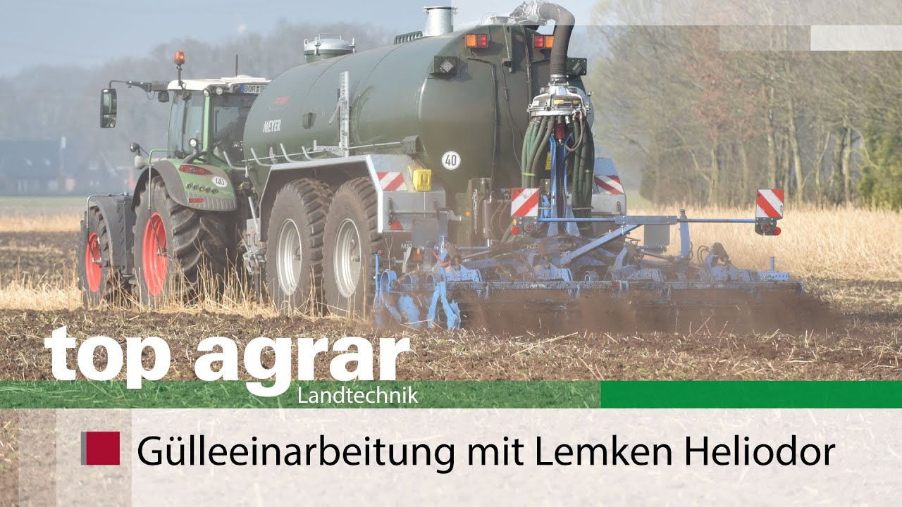 top agrar-Test | Güllenscheibenegge Lemken Heliodor | Fahrbericht | Gülleausbringung
