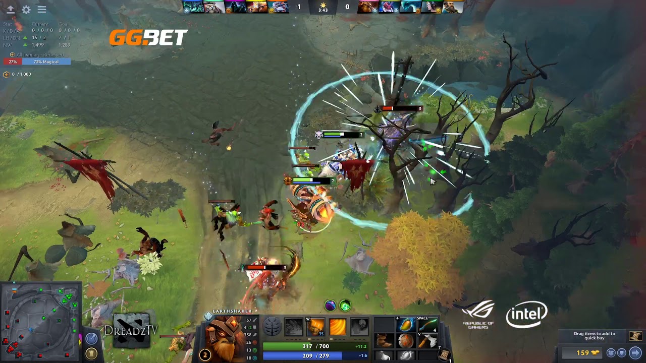 Dread's stream | Dota 2 - Earthshaker / Legion Commander / Pangolier / Tidehunter | 21.10.2019 [3]