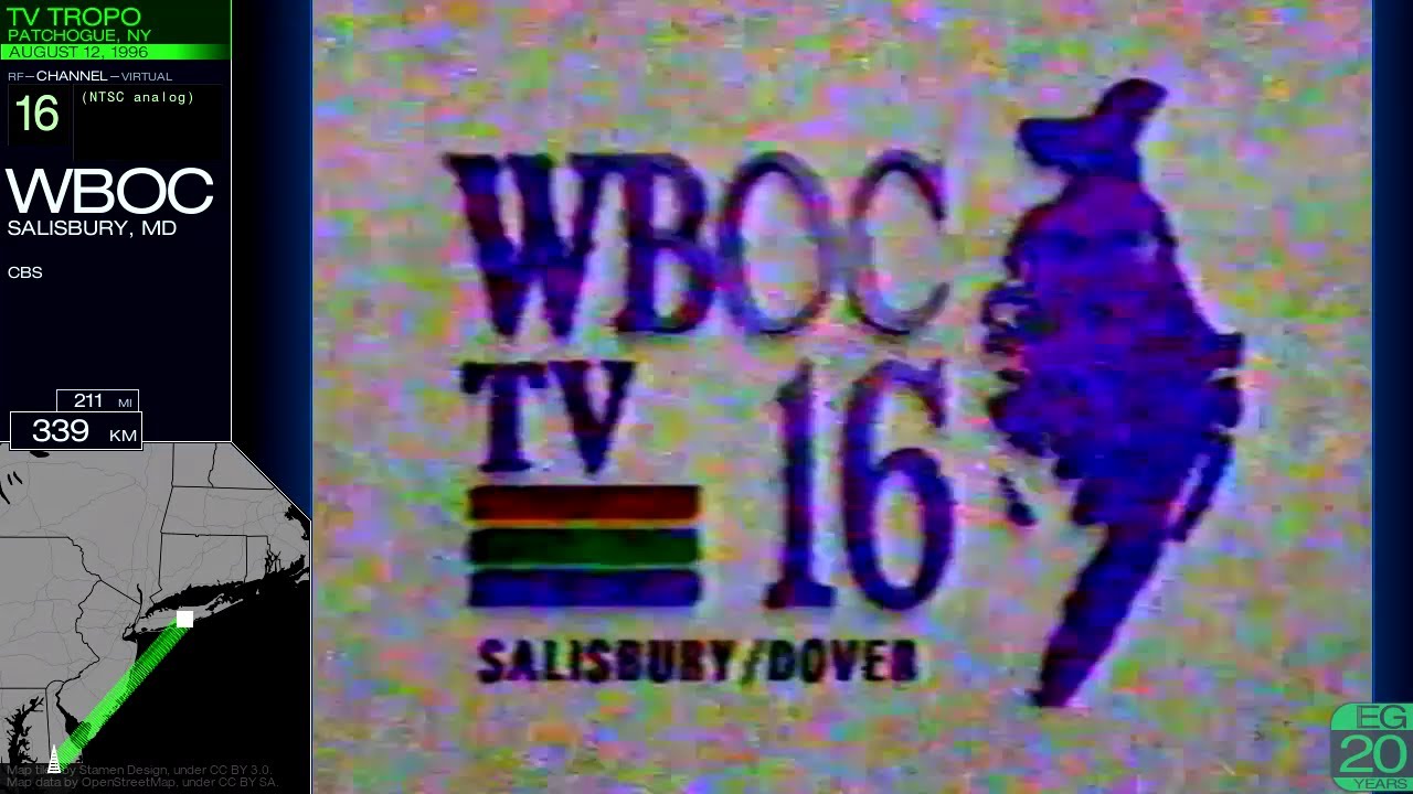 TV DX from Patchogue, NY (Tropo 1996)