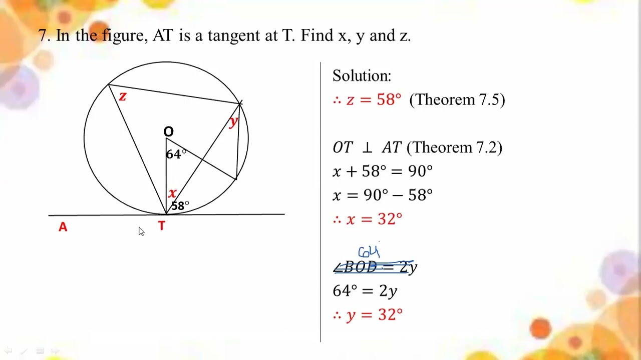 # Grade 11 Math (new course) ch 7 (Ex 7.1 -  No  7+8)